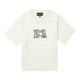 Emporio Armani T-Shirt Girocollo Tinta Unita con Logo per Bambina 3D4TJ6 PANNA EMPORIO ARMANI 