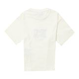 Emporio Armani T-Shirt Girocollo Tinta Unita con Logo per Bambina 3D4TJ6 PANNA EMPORIO ARMANI 