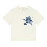 Emporio Armani Set T-Shirt Bicolore per Neonato 3DHDJ1 PANNA/BLU EMPORIO ARMANI 