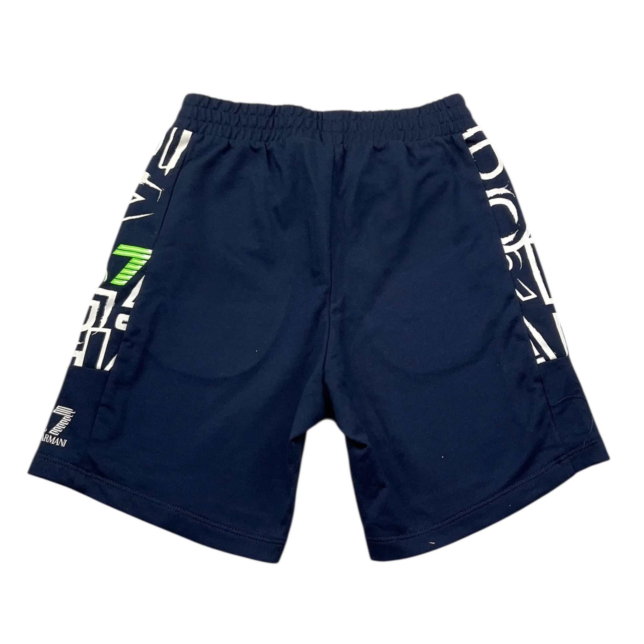 Emporio Armani Bermuda Tinta Unita con Logo per Bambino 3RBS57 BLU EMPORIO ARMANI 