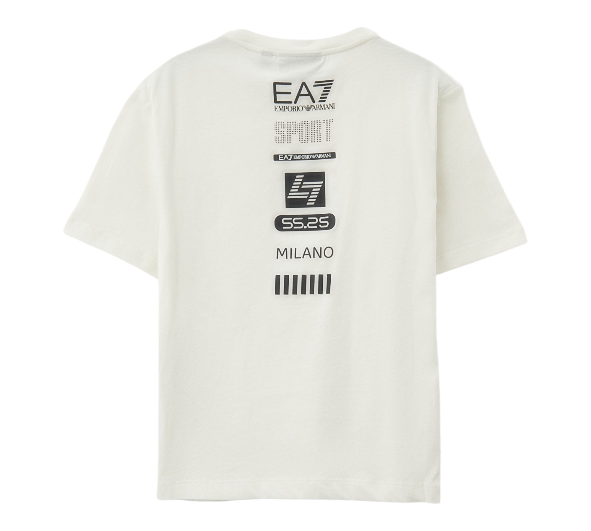 Emporio Armani Completo 2 Pezzi T-Shirt-Bermuda Bicolore per Bambino 7B000068 PANNA/NERO EMPORIO ARMANI 