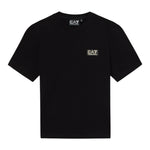 Emporio Armani T-Shirt Girocollo Tinta Unita con Logo per Bambino 7B000093 BLU EMPORIO ARMANI 