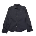 Emporio Armani Camicia Manica Lunga Tinta Unita per Bambino 8N4C09 BLU EMPORIO ARMANI 