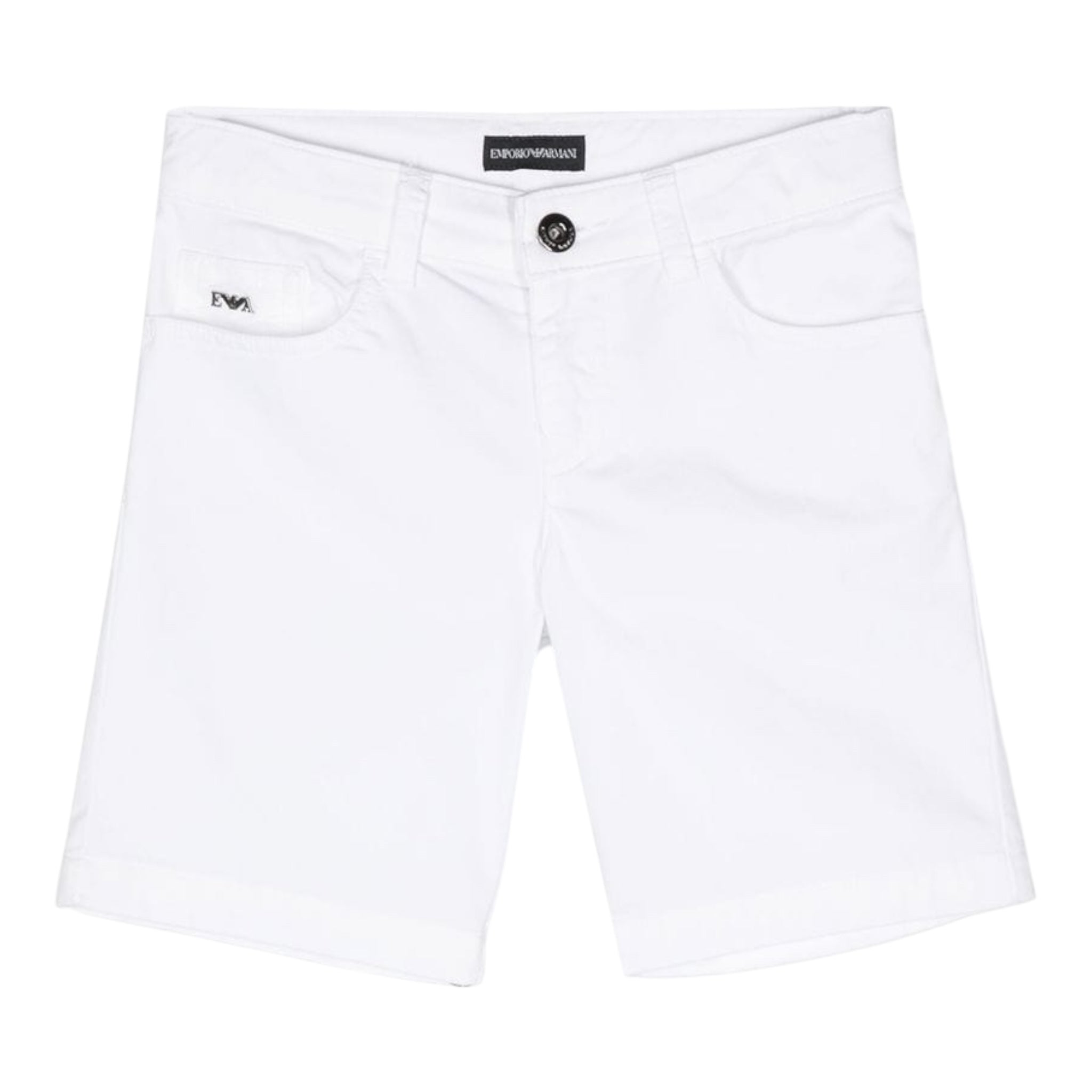 Emporio Armani Bermuda Tinta Unita con 5 Tasche per Bambino 8N4S01X BIANCO EMPORIO ARMANI 