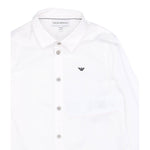 Emporio Armani Camicia Manica Lunga Tinta Unita per Neonato 8NHC01 BIANCO EMPORIO ARMANI 
