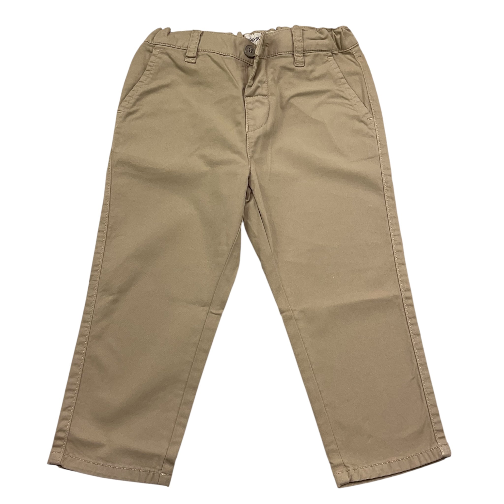 Emporio Armani Pantalone Tinta Unita con Girovita Regolabile per Neonato 8NHP60 SABBIA EMPORIO ARMANI 