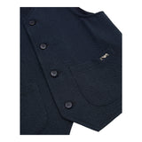 Emporio Armani Gilet Tinta Unita per Bambino EB000124 BLU EMPORIO ARMANI 