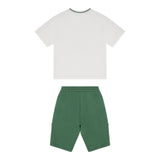 Emporio Armani Completo 2 Pezzi T-Shirt-Bermuda per Bambino EB000150 BIANCO/VERDE EMPORIO ARMANI 