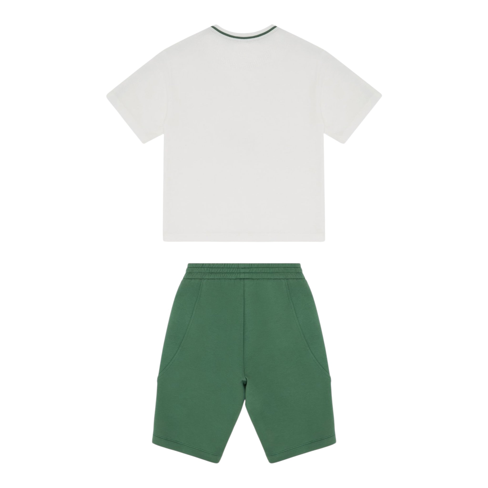 Emporio Armani Completo 2 Pezzi T-Shirt-Bermuda per Bambino EB000150 BIANCO/VERDE EMPORIO ARMANI 