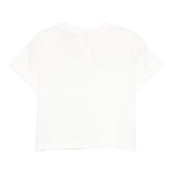 Emporio Armani T-Shirt Girocollo Tinta Unita con Logo per Bambino EB000166 PANNA EMPORIO ARMANI 