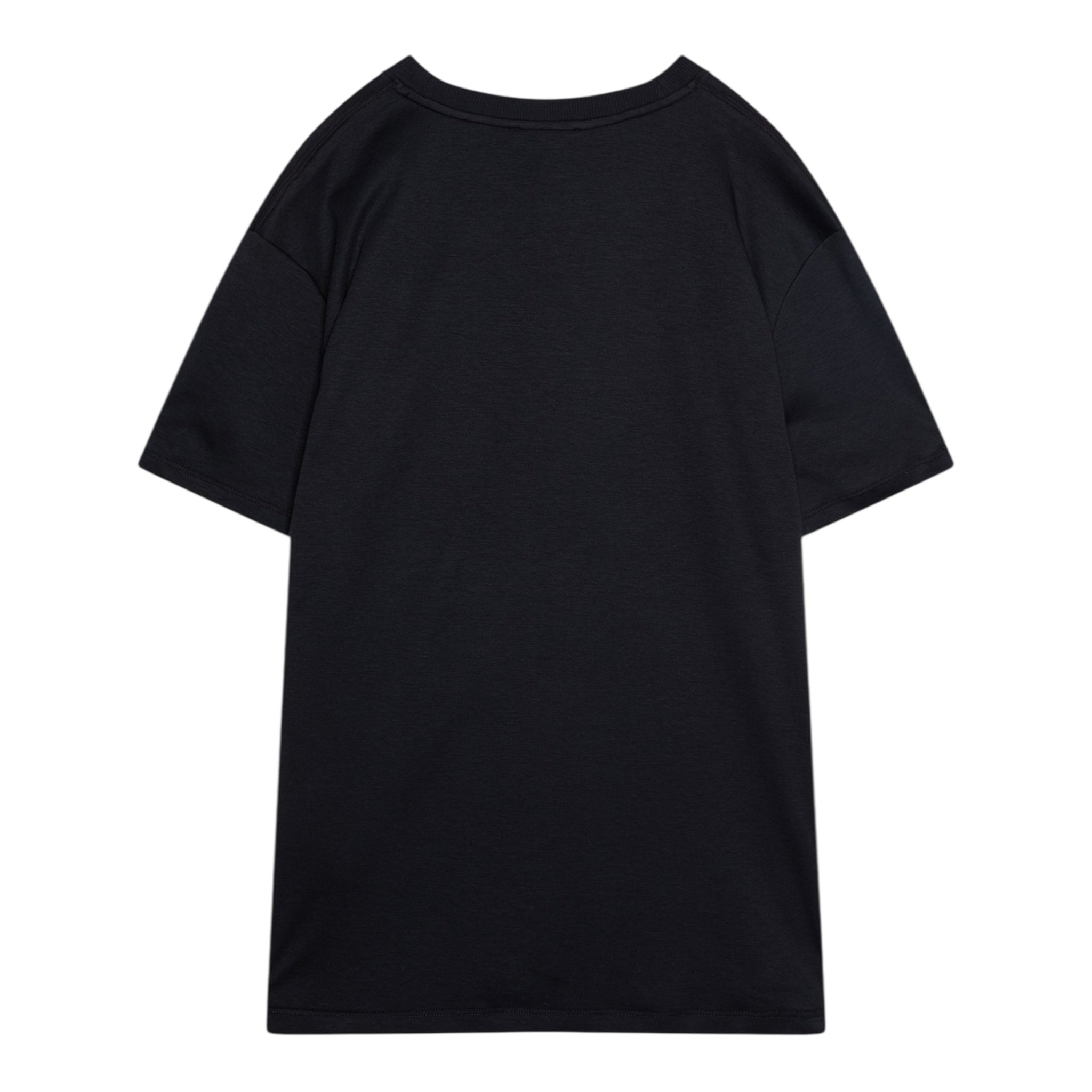 Emporio Armani T-Shirt Girocollo Tinta Unita con Logo per Bambino EB000170 NERO EMPORIO ARMANI 
