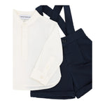 Emporio Armani Completo 2 Pezzi Camicia-Bermuda Bicolore per Neonato EB000178 BIANCO/BLU EMPORIO ARMANI 
