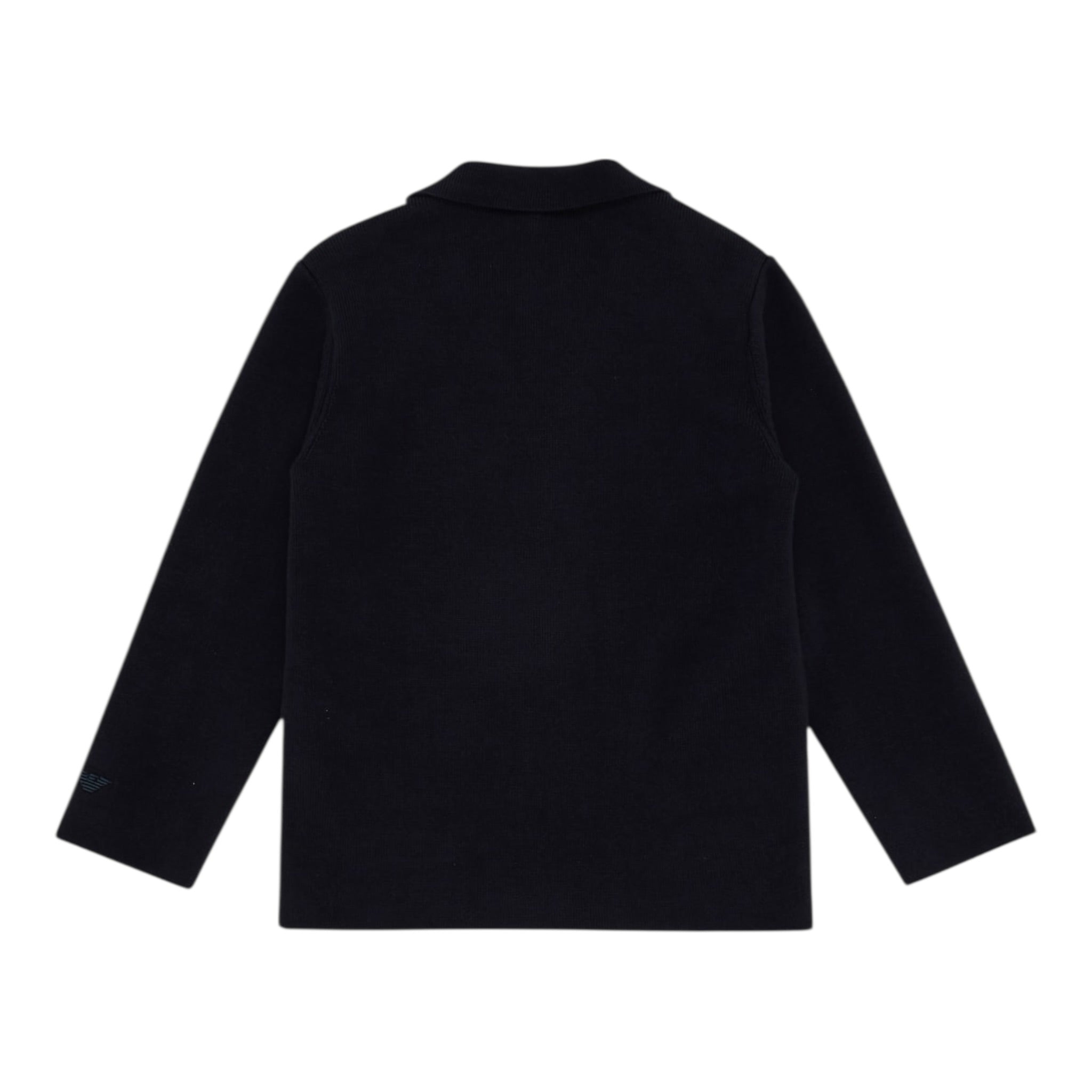 Emporio Armani Cardigan Tinta Unita con Logo per Bambino EB000299 BLU EMPORIO ARMANI 