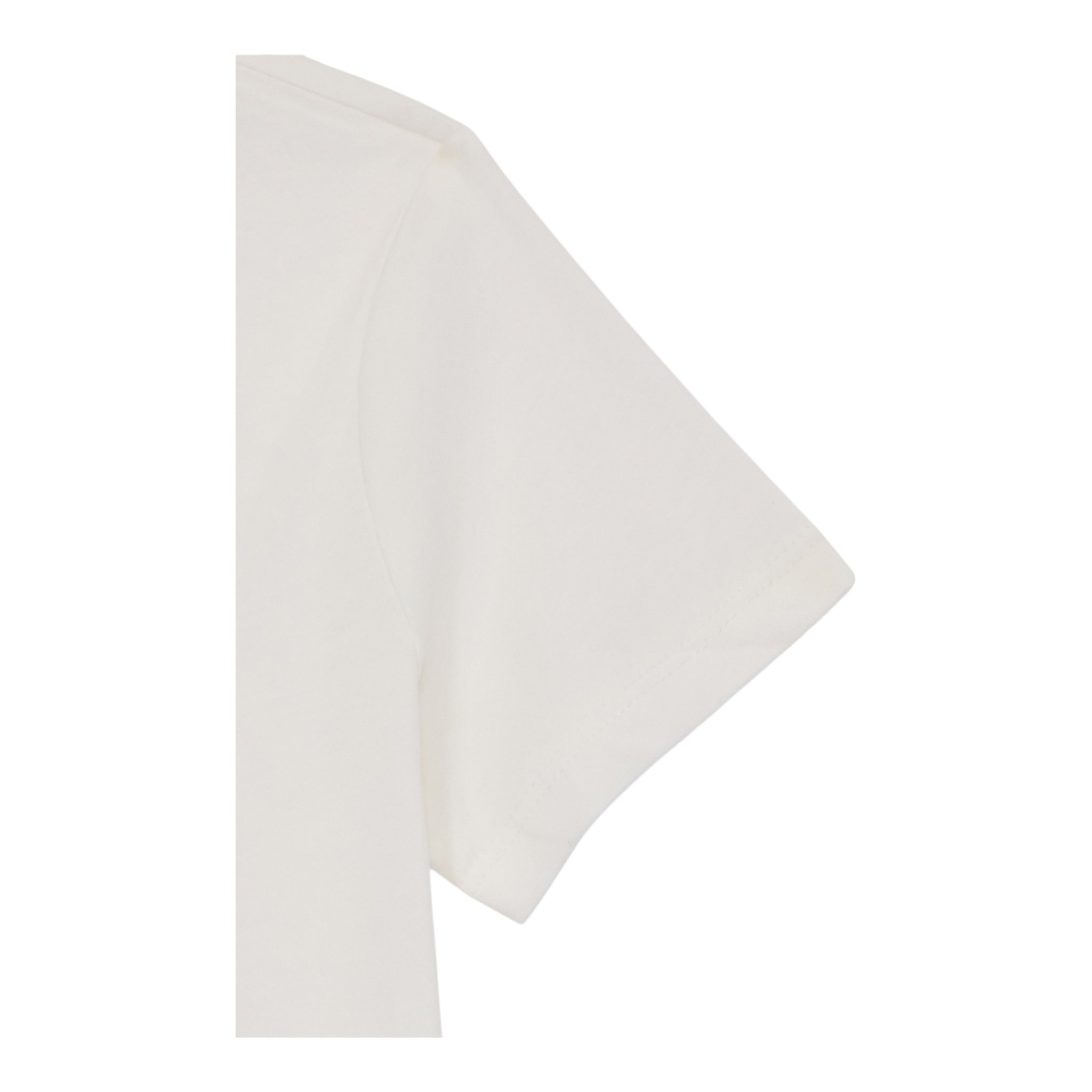 Emporio Armani T-Shirt Girocollo Tinta Unita con Stemma Logo per Bambino EB000421 BIANCO EMPORIO ARMANI 