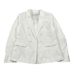 Ermanno Scervino Giacca Tinta Unita Doppiopetto con Ricami per Bambina SFGC008 BIANCO ERMANNO SCERVINO 