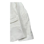 Ermanno Scervino Giacca Tinta Unita Doppiopetto con Ricami per Bambina SFGC008 BIANCO ERMANNO SCERVINO 