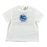 Etro T-Shirt Girocollo Tinta Unita con Stampa per Neonata GU8011X BIANCO ETRO 