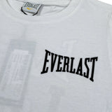 Everlast T-Shirt tinta unita Girocollo con Stampa Bianco per Bambino DIRIRI BIANCO EVERLAST 