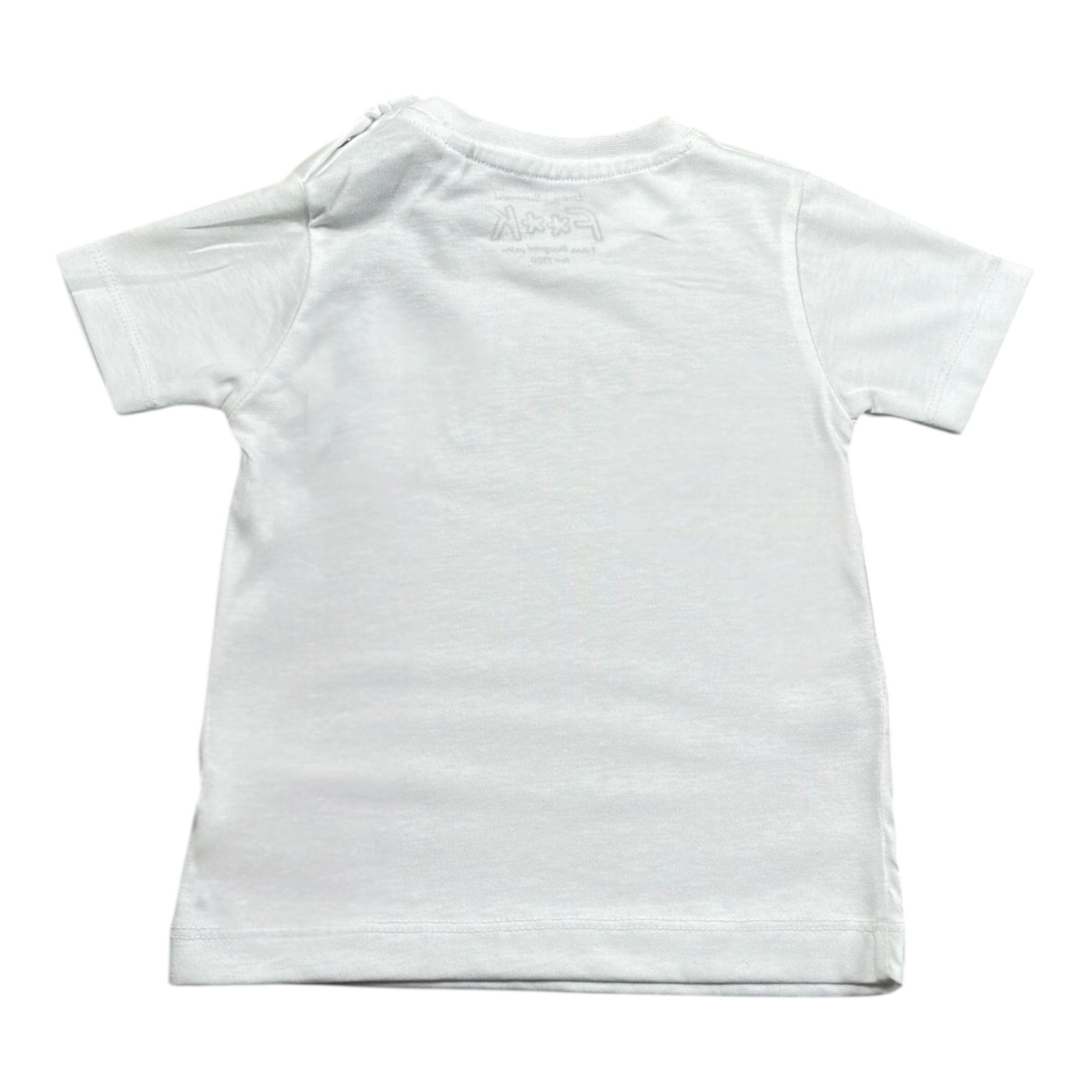 F**K T-Shirt Girocollo Tinta Unita con Stampa per Neonato FJ224210RS BIANCO F**K 