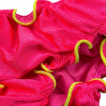 F**K Costume Modello Slip Tinta Unita con Profili In Contrasto per Bambina FJ25B4A20BBFFJ ROSA FLUO F**K 