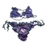 F**K Costume 2 Pezzi Triangolo-Mutandina  per Bambina FJ25G1H05TAX63 VIOLA F**K 