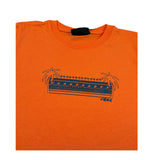 F**K T-Shirt Girocollo Tinta Unita con Stampa per Bambino FJ25J01TS89 ARANCIONE F**K 