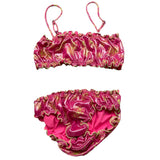 F**K Costume 2 Pezzi Tinta Unita Fascia-Slip per Bambina FK2193299 FUXIA F**K 