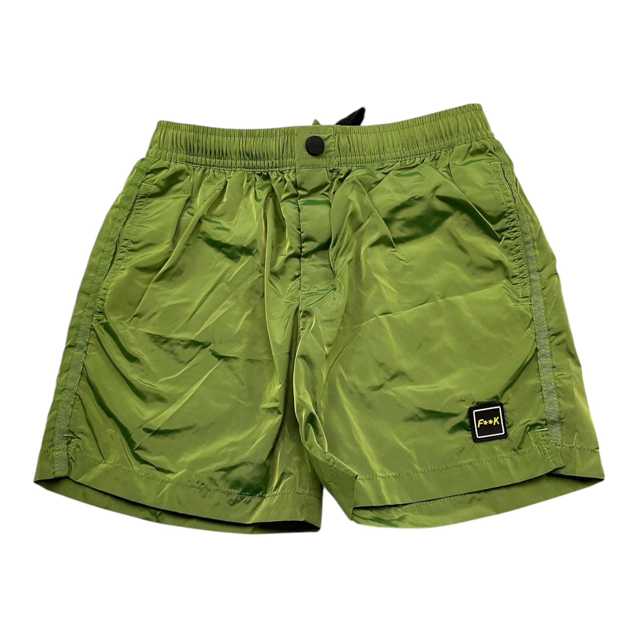 F**K Costume Modello Boxer Tinta Unita con Logo per Bambino VERD VERDE F**K 