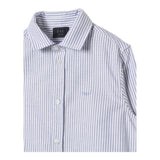 Fay Camicia Tinta Unita Manica Lunga con Fantasia A Righe per Bambino FV5P30 BIANCO FAY 