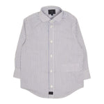 Fay Camicia Tinta Unita con Fantasia A Righe per Bambino FW5P20 BIANCO/BLU FAY 