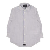 Fay Camicia Tinta Unita con Fantasia A Righe per Bambino FW5P20 BIANCO/BLU FAY 