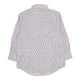 Fay Camicia Tinta Unita con Fantasia A Righe per Bambino FW5P20 BIANCO/BLU FAY 