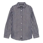 Fay Camicia Tinta Unita Manica Lunga con Fantasia A Righe per Bambino FW5P60X BLU FAY 