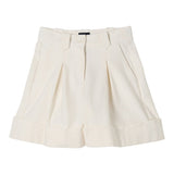 Fay Short Tinta Unita con Tasche Americane per Bambina FW6A49 PANNA FAY 
