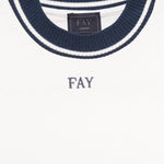 Fay T-Shirt Girocollo con Stampa Tinta Unita per Bambino FW8P91XX BIANCO FAY 