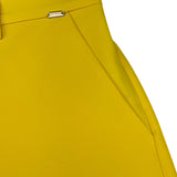 Fracomina Pantalone Tinta Unita con Elastico In Vita per Bambina FM1008 GIALLO FRACOMINA 