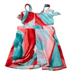 Naice Abito Multicolor con Bretelle per Bambina 24138 MULTICOLOR NAICE 