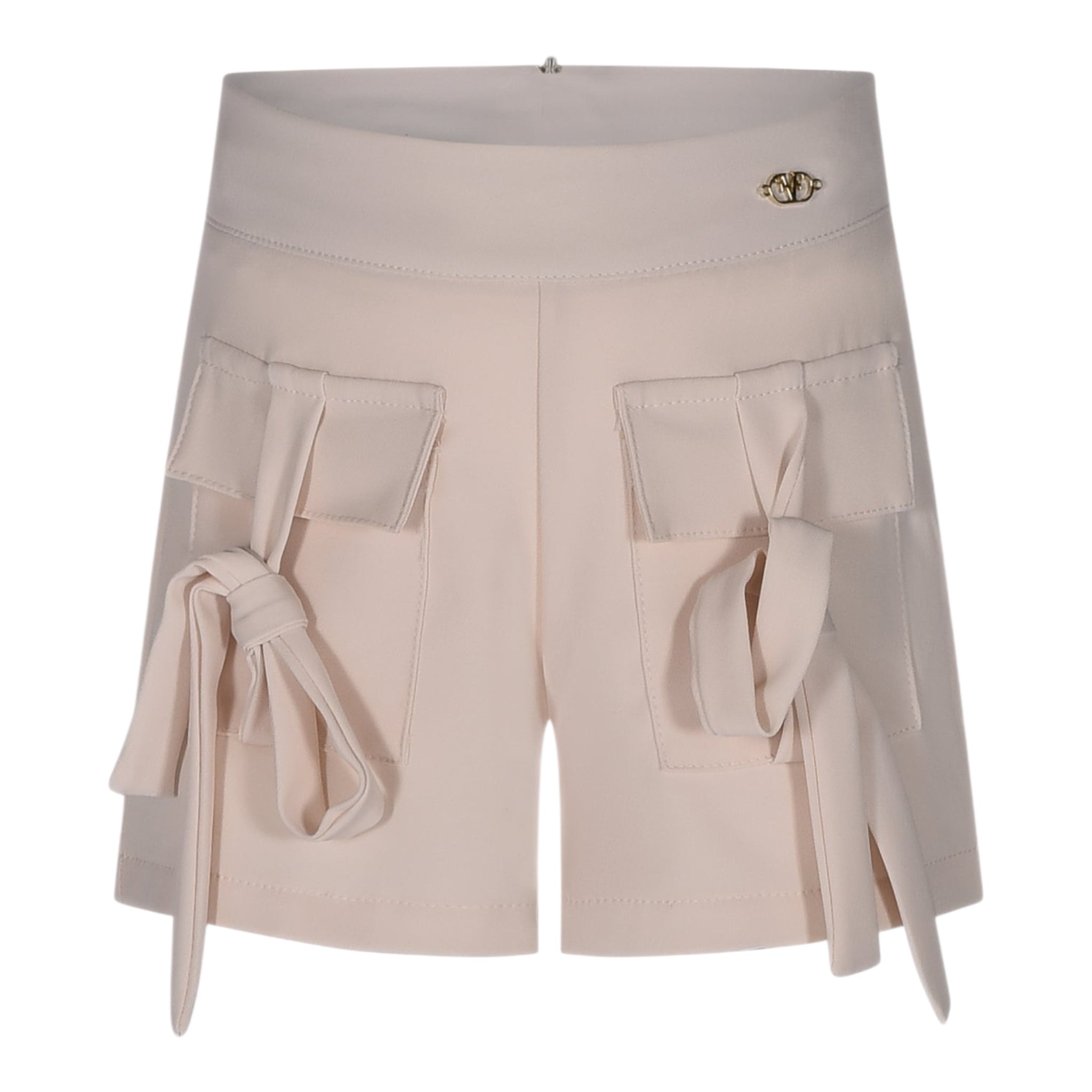 Fun & Fun Short Tinta Unita con Logo per Bambina FBSO01337 BEIGE FUN & FUN 