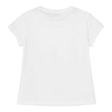 Fun & Fun T-Shirt Girocollo Tinta Unita con Orso per Bambina FBTS01423 BIANCO/AZZURRO FUN & FUN 