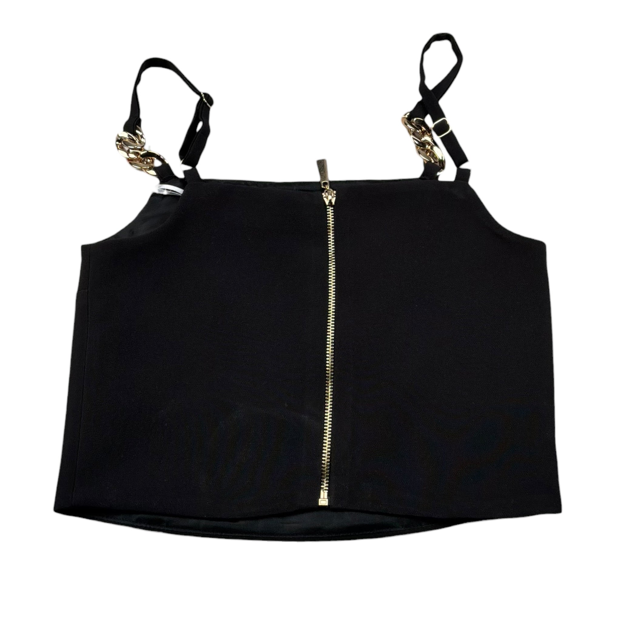 Fun & Fun Top Bretelline Tinta Unita per Bambina FCJTP16591 NERO FUN & FUN 