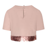 Fun & Fun Camicia Mezza Manica Tinta Unita Paillettes per Bambina FCJTRP01065 ROSA FUN & FUN 