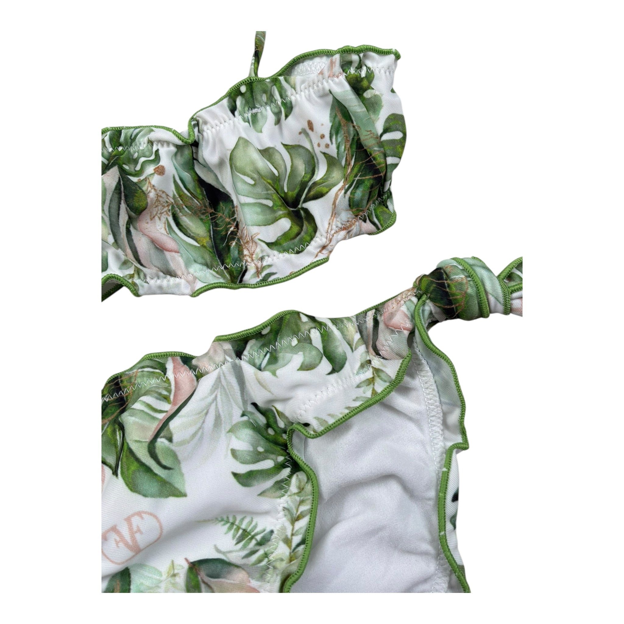 Fun & Fun Costume 2 Pezzi Slip-Fascia per Bambina FNBBW17441 BIANCO FUN & FUN 