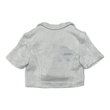 Fun & Fun Giacca Tinta Unita Mezza Manica per Bambina FNCBJK01029 ARGENTO FUN & FUN 