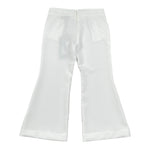 Fun & Fun Pantalone Tinta Unita Modello A Zampa per Bambina FNCBPT00990 BIANCO FUN & FUN 