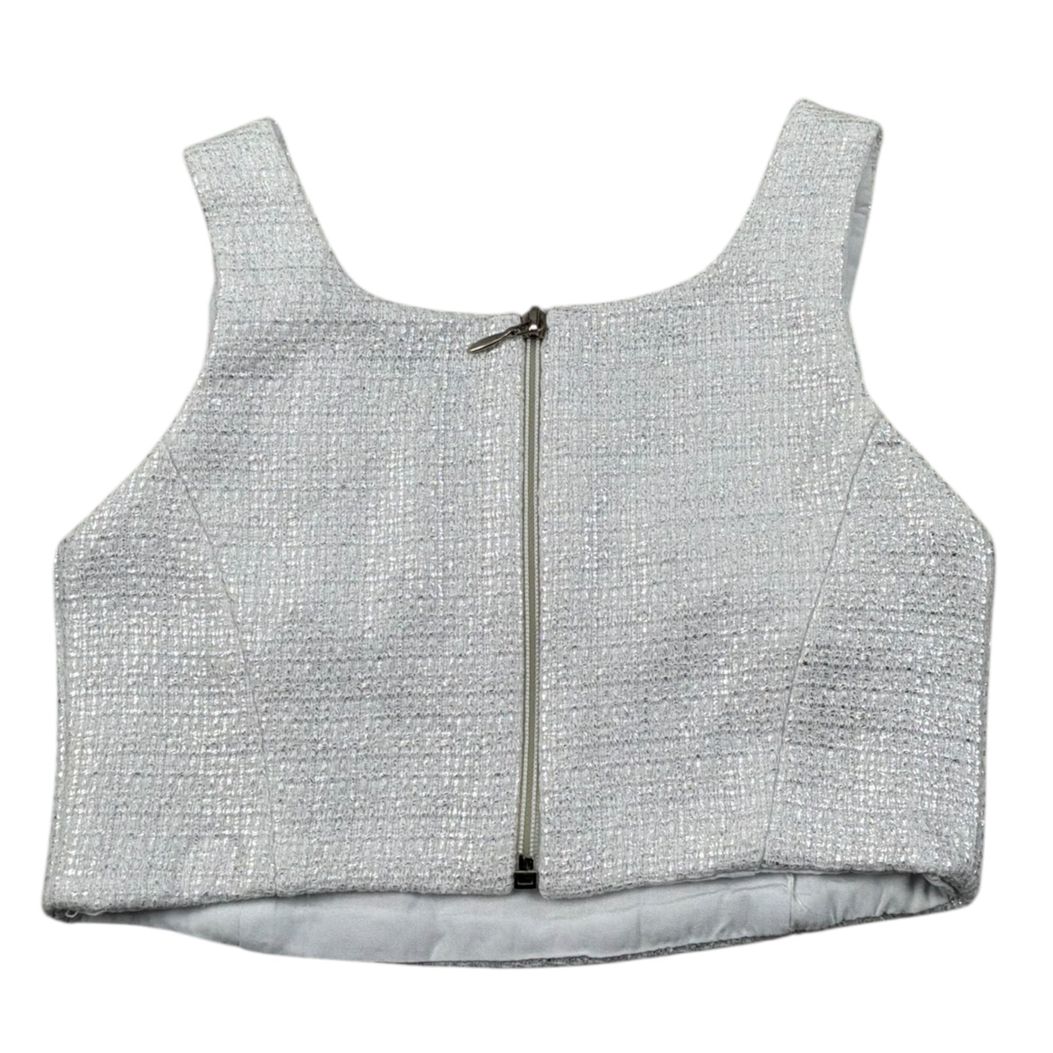 Fun & Fun Top Tinta Unita Giromanica per Bambina FNCBT01031 ARGENTO FUN & FUN 
