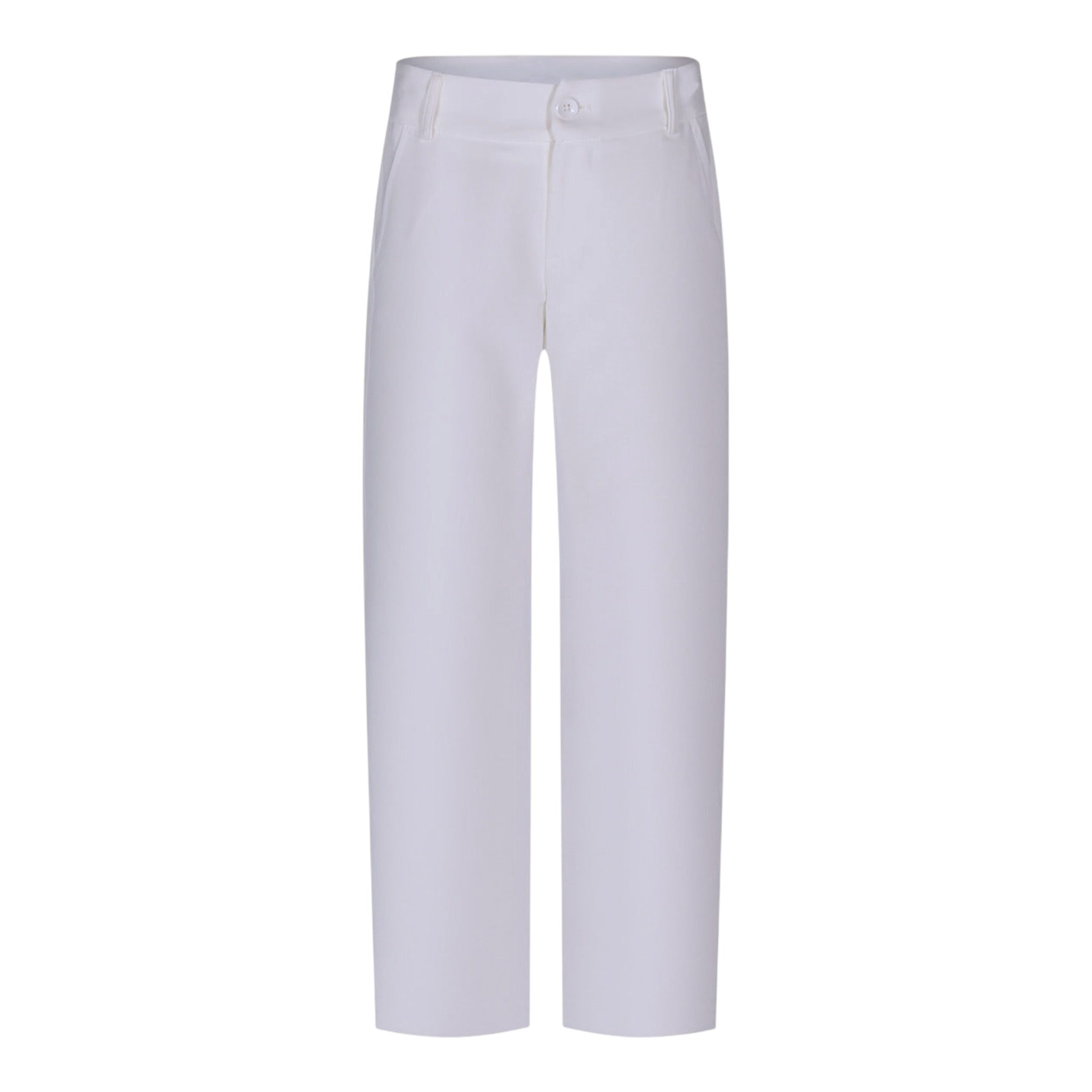Fun & Fun Pantalone Tinta Unita con Girovita Regolabile per Bambina FNCJPT16429 PANNA FUN & FUN 