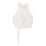 Fun & Fun Camicia Giromanica Tinta Unita per Bambina FNCJSH01080 BIANCO FUN & FUN 