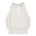 Fun & Fun Camicia Giromanica Tinta Unita per Bambina FNCJSH01080 BIANCO FUN & FUN 