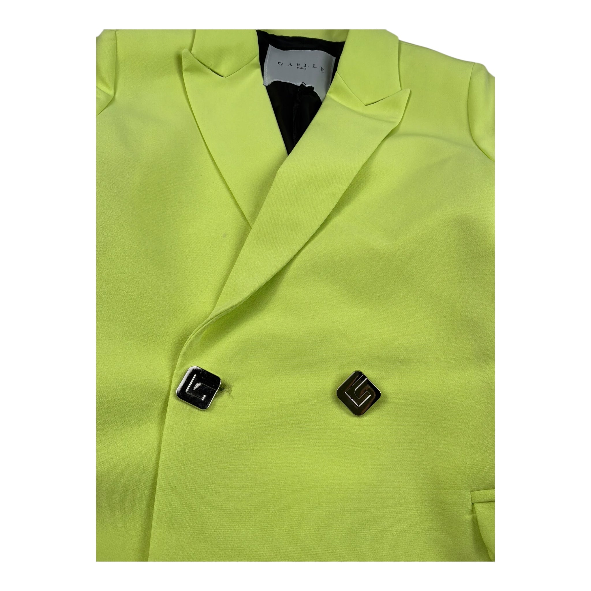 Gaelle Giacca Tinta Unita Doppiopetto per Bambina 2745J00087 VERDE GAELLE 