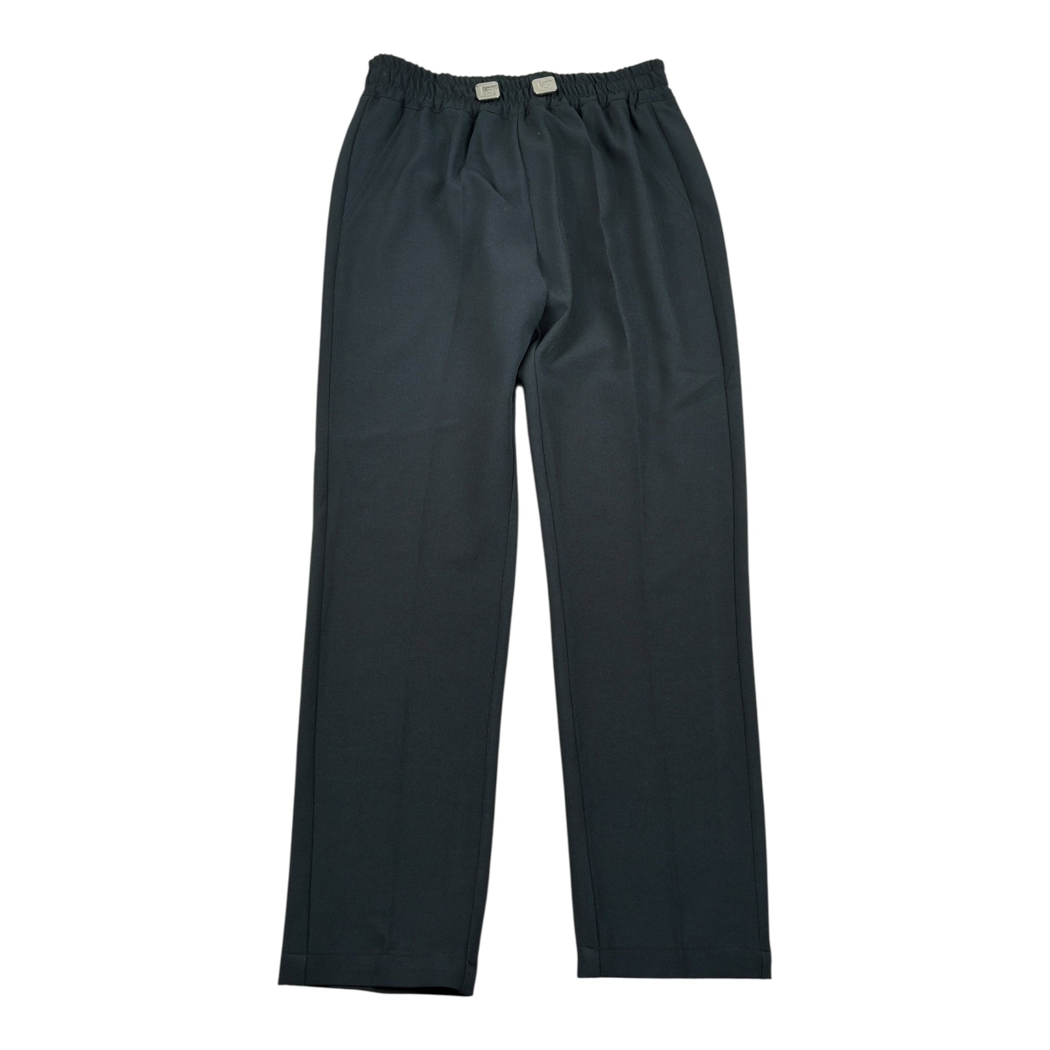 Gaelle Pantalone tinta unita con Elastico In Vita Nero per Bambina 2745P00517 NERO GAELLE 